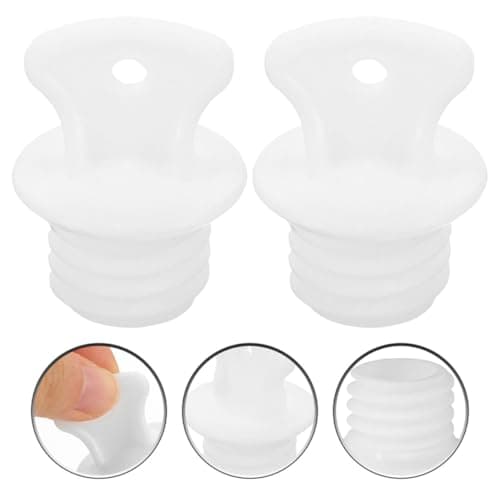 TOYZFRIENDY 4pcs Hot Water Bag Lid Rubber Sealing Top White Universal Fit Leak Prevention for Office Travel — view 6