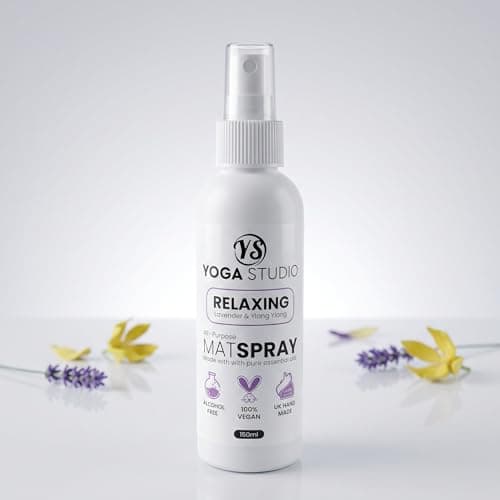 Yoga Studio Relaxing (Lavender & Ylang Ylang) Yoga Mat Wash | Natural Antibacterial Cleaner Refreshing Spray | Non Irritating Sweat Remover | Fitness Gym Equipment Cleaner (150ml) — view 2