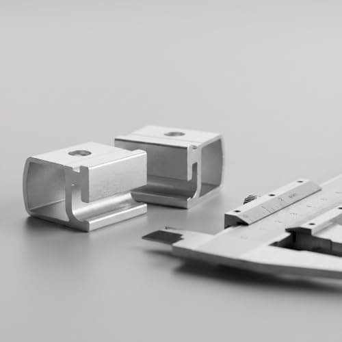 2pcs Camping Table Slide Lock, Silver Aluminum Alloy Extension Clamp — view 5