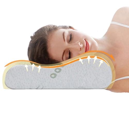 Ecosafeter 2026 New Upgrade Memory Foam Pillow- Cervical Orthopedic Deep Sleep Neck Pillow-Superior Comfort for Neck Shoulder Pain Sleeping Bamboo pillowcase