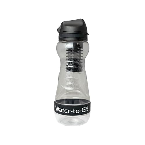 Water-to-Go Leakproof Water Filter Bottle & Purifier, 500ml, Black