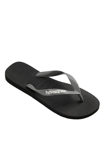 Havaianas Top Logo Pop Up Unisex Adults FlipFlop Black/Steel Grey 10/11 UK — view 2
