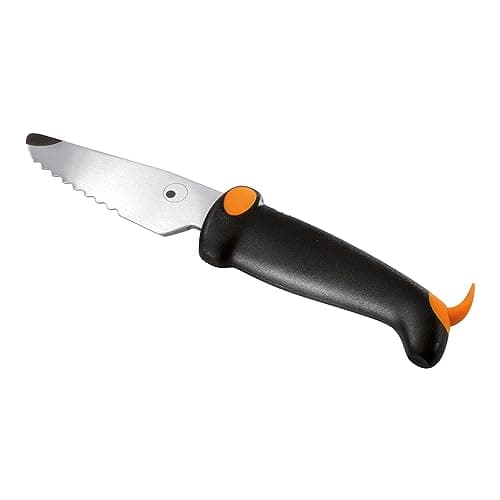 Kuhn Rikon Kids Serrated Knife, Stainless Steel Blade, Dog Design, Black