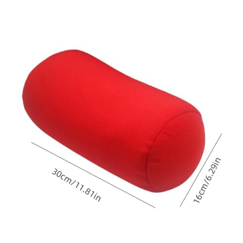 Tube Microbead Bolster Pillow 2025 Travel Essentials Body Cushion Cylinder Bean Bag Throw Pillow Neck Arm Back Support for Plane Car Travel Office Home Sleeping neck pillows (Purple) — view 6