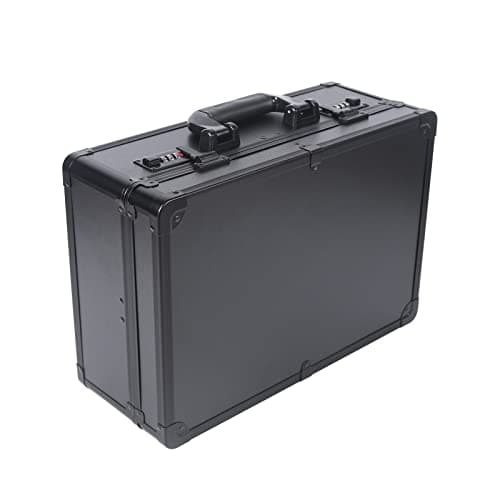 Hairdressing Bag with Combination Lock - Barber Carry Case for Hair Trimmers, Scissors & Hairdressing Supplies | Storage Bag (Black, 40 x 40 x 18 cm) — view 4
