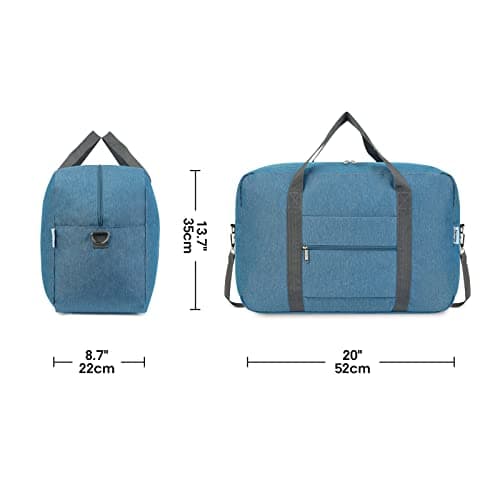 Large Cabin Bag 56x45x25, Weekend Overnight Bag for Women, Holdall Hospital Bag for Women, Travel Duffel Bag Carry on Luggage for Men 40L (Navy Blue) — view 5