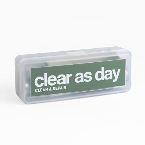 Clear As Day Glasses Cleaning Kit – Microfiber Cloth, Spray & Mini Screwdriver – Eyeglasses Lens Cleaner Set for Sunglasses, Travel, Backpacking, Lenses & Screens (Sage) — view 2