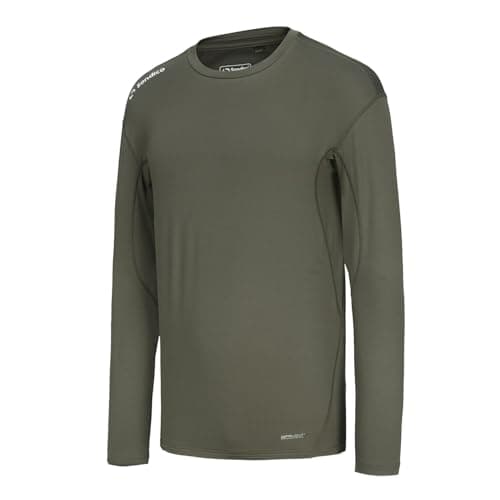 Sondico Mens Base Core Long Sleeve Layer Top Olive S — view 3