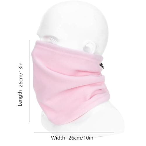 Zollen 4/3/1 Pack Neck Warmer Snood for Men Women Unisex Fleece Winter Neck Gaiter Windproof Bandana Adjustable Face Covering Scarf for Skiing Motorcycle Outdoor Sports Running Cycling — view 6