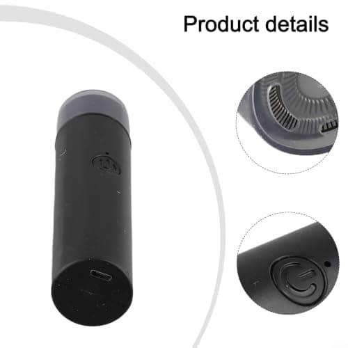 Compact Electric Shaver 106mm Portable Travel Design(Black) — view 4