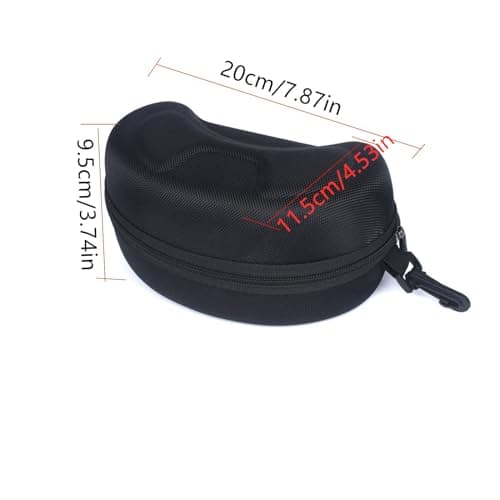Golden Apple EVA Snow Goggles Case Ski Snowboard Goggles Winter Sports Glasses Case Zipper Hard Shell Box With Clip (1) — view 6