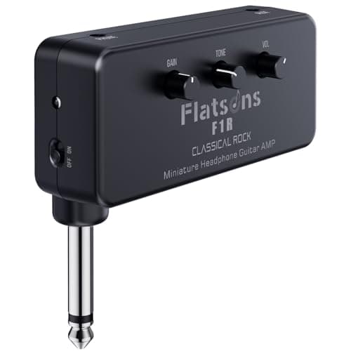 Flatsons F1R Mini Guitar Headphone Amp,Electric Guitar Headphone Amplifier