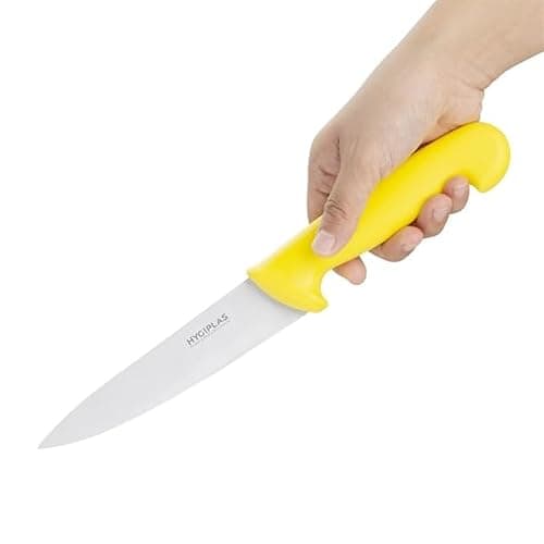 Hygiplas Stainless Steel Chef Knife Dishwasher Safe C815, Yellow 15.5cm — view 2