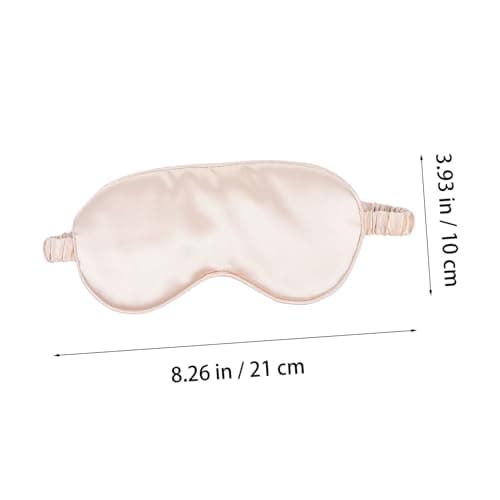 BIUDECO Silk Eye Mask Set with Blindfold, Hairband and Bag, Relieving Stress and Relaxing Muscles, for Travel and Sleep, Beige 3pcs Kit and Dry Eyes — view 2
