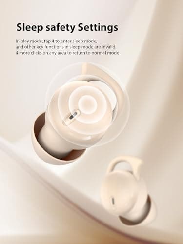 Dawntide Sleep Earbuds for Side Sleepers, Invisible Bluetooth Earbuds with Noise Blocking, Mini Wireless Sleep Headphones for Sleeping, Snoring Relief, Travel, Study & Relaxation (Light Purple) — view 5