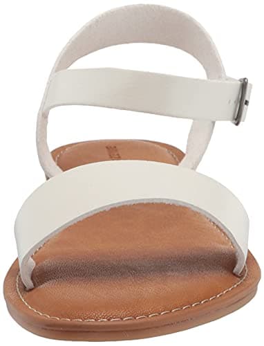 Amazon Essentials Women's Two Strap Buckle Sandal, White, 5.5 UK — view 2