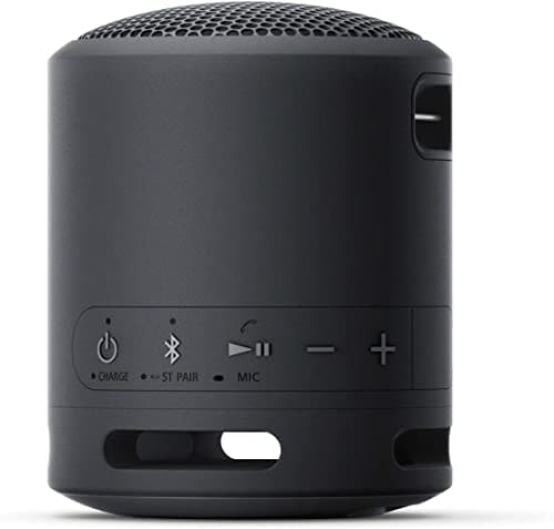 Sony SRS-XB13 Wireless Extra Bass Portable Compact Bluetooth Speaker with 16 Hours Battery Life, Type-C, IP67 Waterproof, Dustproof, Speaker with Mic, Loud Audio for Phone Calls/Work from home (Black) — view 3