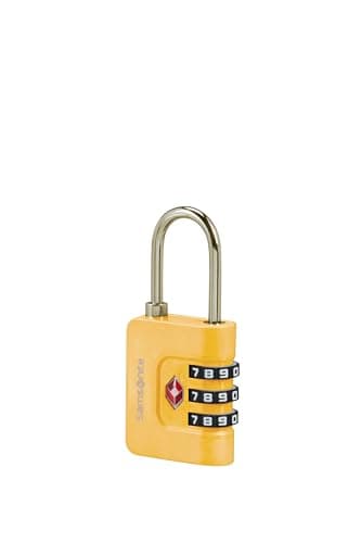 Samsonite TA Revolution – TSA Combination Lock with 3-Digit Code, Secure Luggage Lock for suitcases & Bags, Suitcase Lock, Yellow