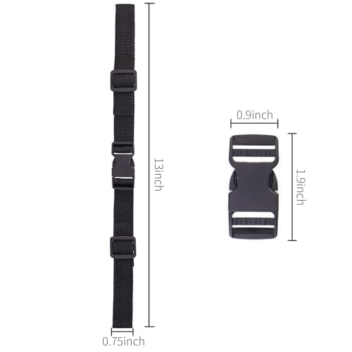 Bettli Adjustable Chest Strap Backpack with Quick Release Buckle for Kids Hiking and Jogging (Black) — view 2