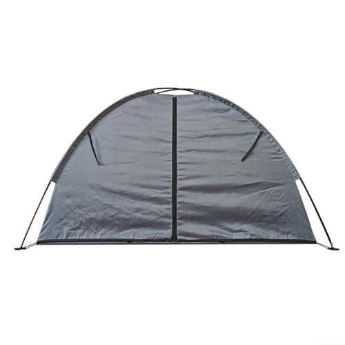 Posheliox Camping Shoe Rack 9-Shelf Collapsible Tent Organiser Heavy Duty Fabric Outdoor Gear Storage Portable Camping Dresser for RV Closet Shelves(grey) — view 5
