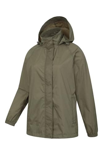Mountain Warehouse Pakka Womens Waterproof Rain Jacket Khaki 12 — view 4