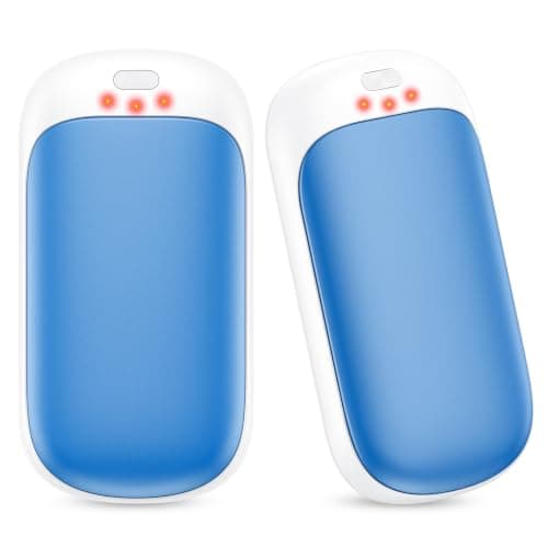 gabless Hand Warmers Rechargeable 2 Pack, Electric Handwarmers Portable Hand Warmer Reusable with 3 Levels Heat USB Pocket Warmer, Great Warm Gifts for Men Women Outdoor Camping Golf