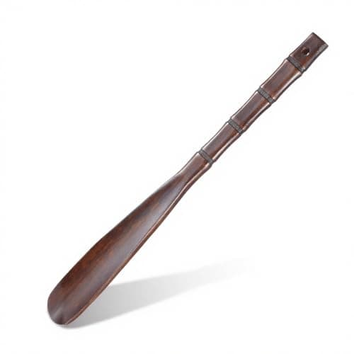 Xelsluthe Wooden Shoe Horn 12.52" Shoe Horn Long Handle Travel Shoes Horns Easy Wear Helper Durablility Boot Jack for Seniors Men Women