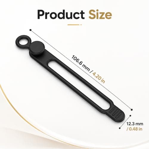 12 Pack Silicone Cable Ties Reusable Cord Organiser Multi-Colour — view 2