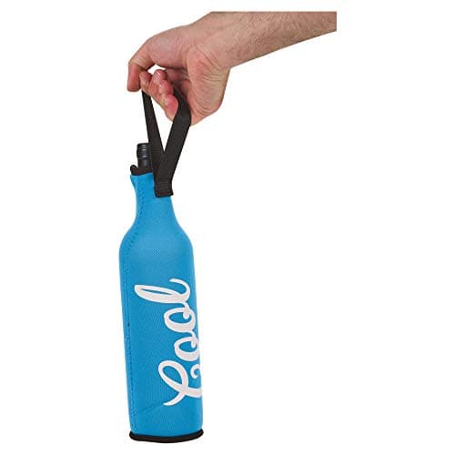 URBN-CHEF Zip Up Protective Insulating Neoprene 500ml Bottle Holder Sleeve Non Slip Coolerbag Water, Beer Jacket Covers for Travel, Sports, Hiking, Picnic, Beach, Park (Blue, 1) — view 5