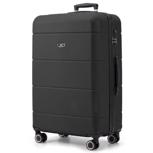 LUGG - Jetset 32 Inch Large Suitcase – Lightweight Hard Shell Luggage with TSA Lock – Water-Resistant ABS Spinner Suitcase – 4 Wheels – 86x58x31cm Travel Bag