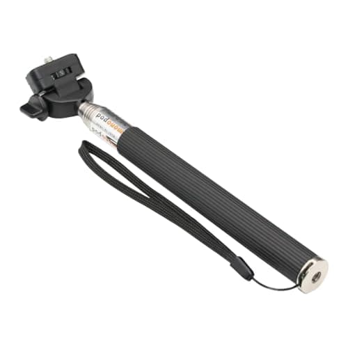 Selfie Stick - Traveller Monopod for Compact Digital Cameras, Action Cam - Works with Sony, Canon, Nikon, Panasonic and More with 1/4" Screw - Wrist Strap Included - Range: 22 to 109 cm - Black