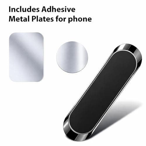 BOULTON Car Phone Holder | Universal Magnetic Dashboard Mount | Includes 2x Metal Plate for Mobile and Other Devices | Magnetic Mobile Car Mount Stand Universal Mounts — view 2