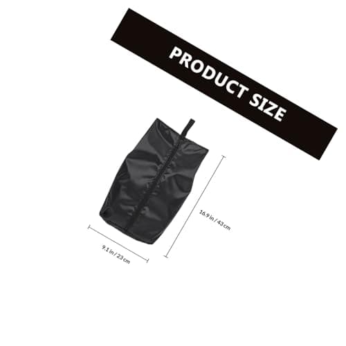 Black Oxford Zippered Shoes Bag for Sandals and Sneakers Travel — view 2