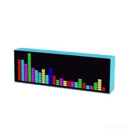 Audio for SPECTRUM Analyzer - 384 LED 5V-Colorful LED Music for SPECTRUM Electronic Clock - Voice Controlled - Rhythm Light Digital Graphic Equalizer - Equalizer(Black) — view 4