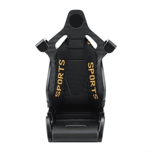 Springwillfly Car Phone Holder Racing Seat Phone Holder Rotating Mount Clip Car Seat Holder 11.5x7.5x5CM(Yellow) — view 5