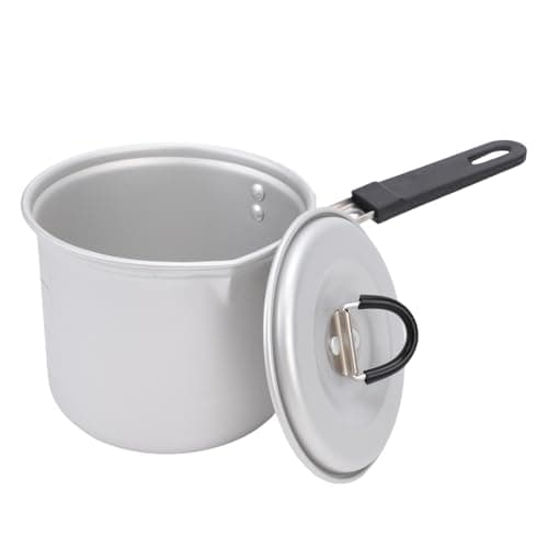 Kikumi Folding Camping Pot 770ml Lightweight Aluminum Cookware with Lid