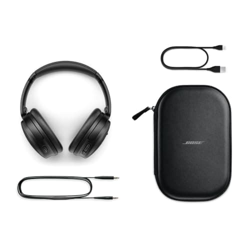 Bose QuietComfort Wireless Noise Cancelling Headphones, Bluetooth Over Ear Headphones with Up To 24 Hours of Battery Life, Black — view 6