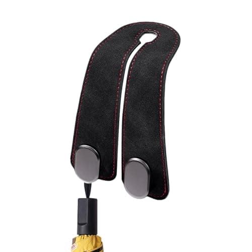 Purse Holder for Car Double Metal Universal PU Leather Organizer