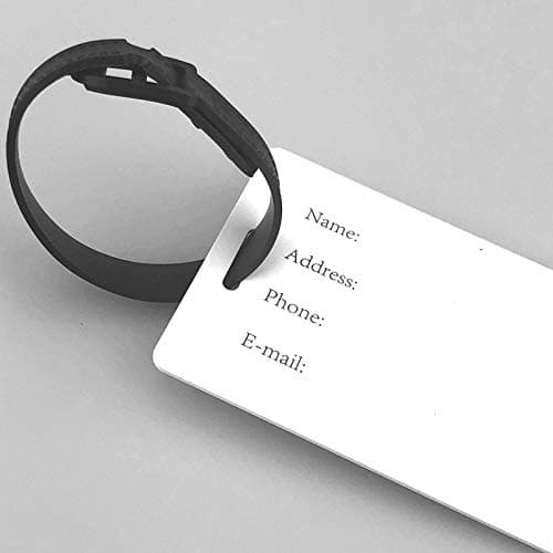 Felt Texture Charcoal Black Luggage Tags Name Id Label Suitcase Tags, Ideal for Travel Cruise Backpacks Bag — view 4