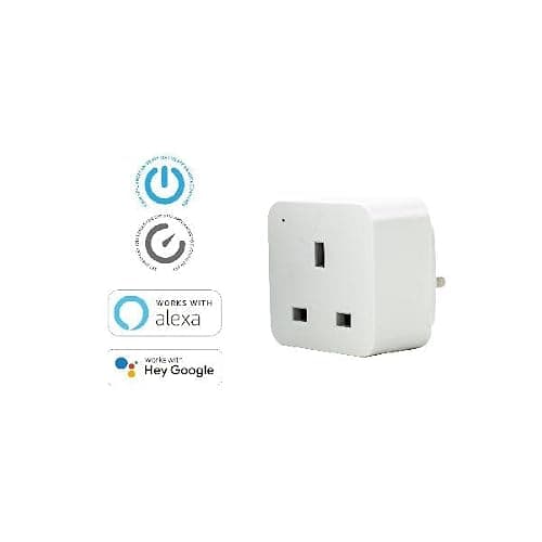 Maxim Smart Plug Adaptor - White - WI-FI - UK 3 Pin - MS1GWIFIPLUG1PKB — view 2