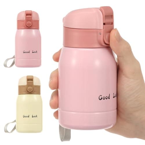 2 Pcs Small Insulated Water Bottle 200ml Stainless Steel Mini Travel Flask