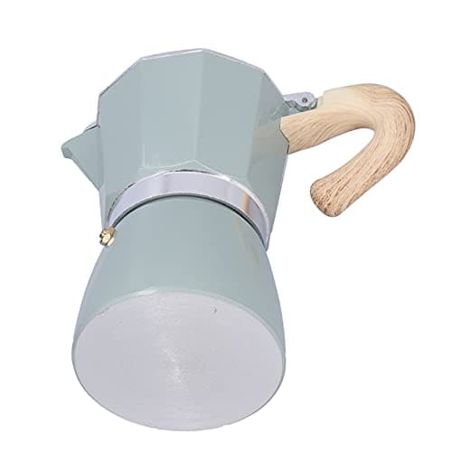 Akozon 300ML Moka Pot - Stovetop Maker for Authentic Italian Coffee - Classic Moka Coffee Maker for Home & Office Use (lake turquoise) — view 2