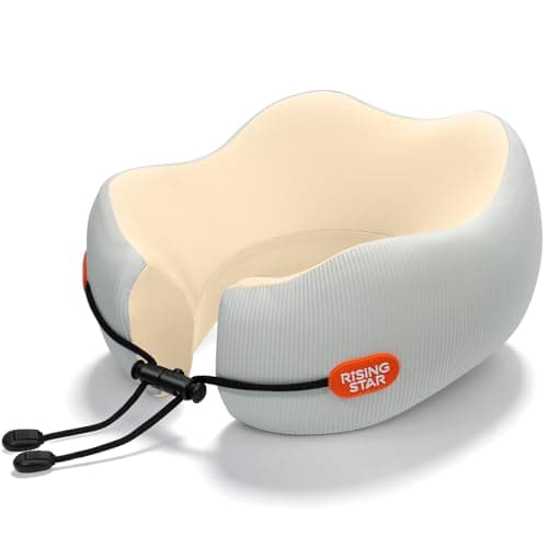 Travel Neck Pillow| Memory Foam | Cooling Neck Cushion | Washable Cover