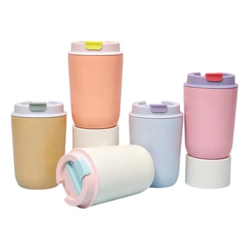 Mini Insulated Cup 400ml Stainless Steel Vacuum Travel Mug Leak-Proof Flip-top Lid Portable Hot Cold Drink Container Compact Reusable Flask for Office Car Travel [Object Object] [Object Object] — view 4