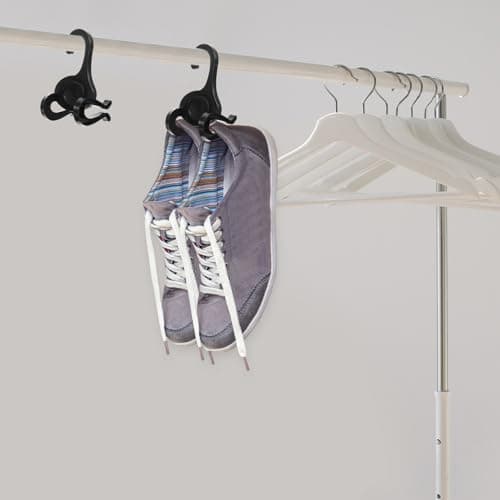 SHERCHPRY 10pcs Plastic Shoe Hooks for Sports and Leisure Shoes Drying and Display Hooks for Wardrobe and Travel Organiser — view 5