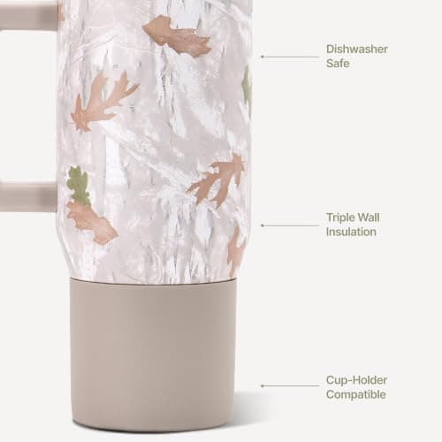 HydroJug Coffee Traveler 20oz Ceramic-Lined Mug with Handle, Camo — view 3