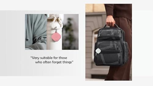 InCard Tagigo Tracker - Works withGoogle's Find Hub (Find My Device), Replaceable Battery, Ideal for Wallets, Keys, Bags, Luggage (Android Only - Pink) — view 5