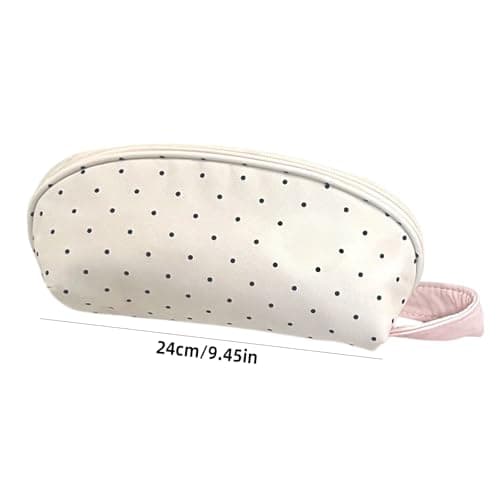 Dotted Pencil Pouches Large Capacity Polyester Pencil Case Multipurpose Pen Organiser Bag for School Offices Travel Case Pen Stationery Large Capacity Bag Back to School Supplies College Essentials — view 3
