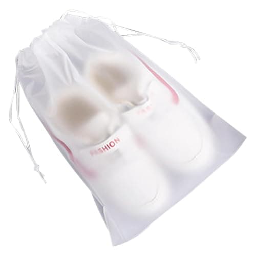 Hiemible Shoes Bags for Travel - Slippers Organizer Dustproof Drawstring Pouch,Portable Storage Organizer Slippers Pack for Home Business Trips — view 6