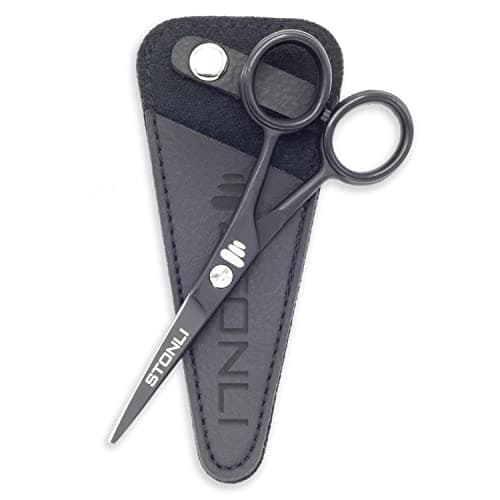 4.5 inches Beard and Moustache Scissors - Safety Use for Eyebrows & Ear